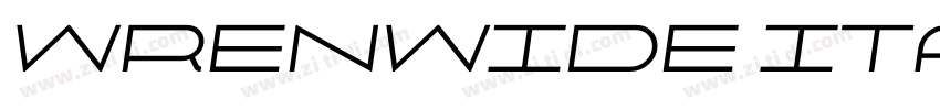WrenWide Italic字体转换